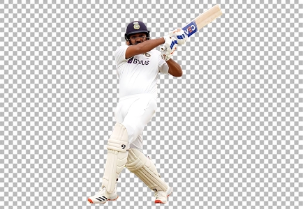 Rohit Sharma hits a four as he bats during day one of the cinch Second Test match at Lords, London.