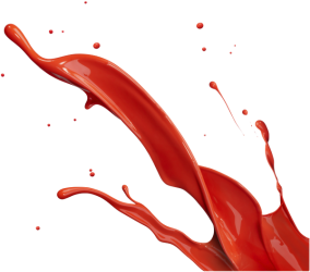 Isolated realistic 3d red splash and drops liquid