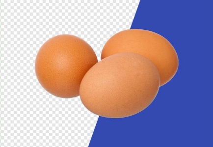 Realistic brown eggs in PNG format for use in your designs